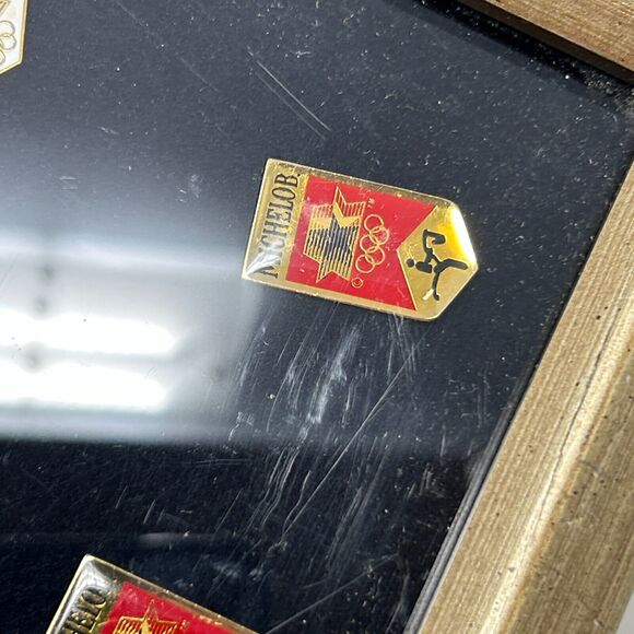 Vintage 1984 Olympic Collector Set Lapel Pins Anheuser Busch Beer Los Angeles - Picture 11 of 15